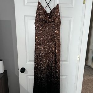 Windsor Sequin Floor-Length Gown